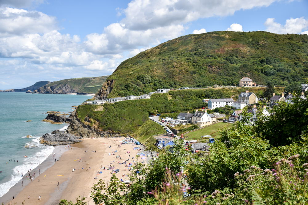 Wales Highlights Blick auf Tresaith - Reiseblog Travel Sisi