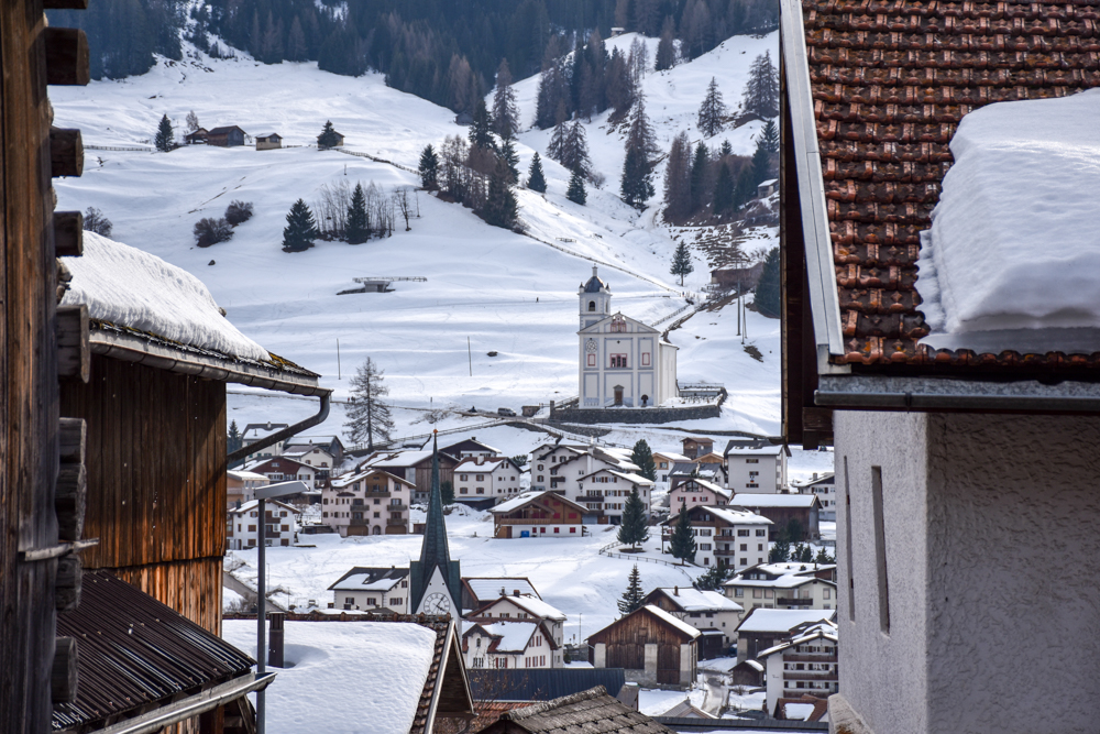 Winterferien Savognin Bivio Albula mit der Familie Savognin