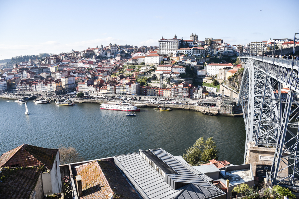 Porto Reisetipps Sehenswürdigkeiten Restaurants Ausblick von der Ponte Luis I auf Porto