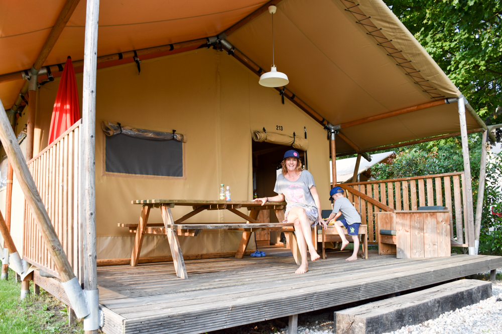 Glamping Lugano Schweiz Safarizelt Deluxe TCS Campingplatz