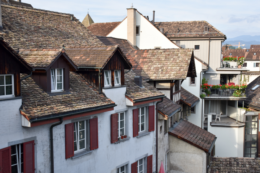 Unterkunft Rapperswil Schweiz Hotel Jakok Blick vom Zimmer ...