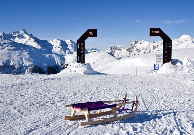 Die besten Schlittelbahnen Graubünden Schweiz