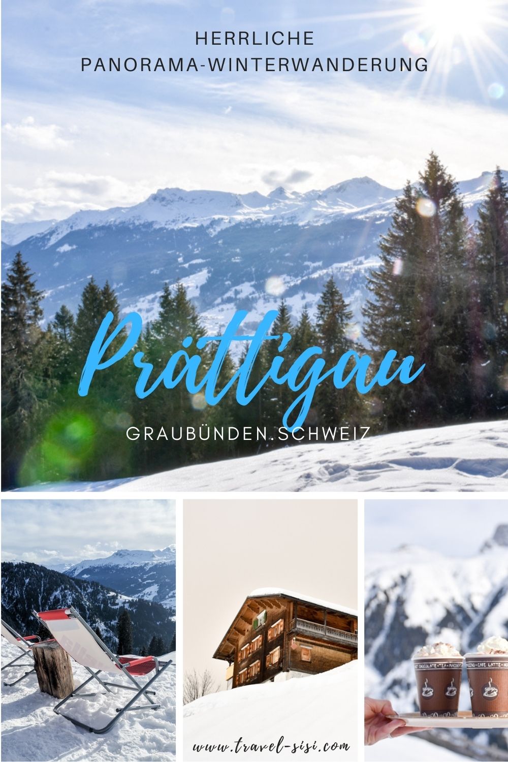 Panorama-Winterwanderung Prättigau Graubünden Schweiz