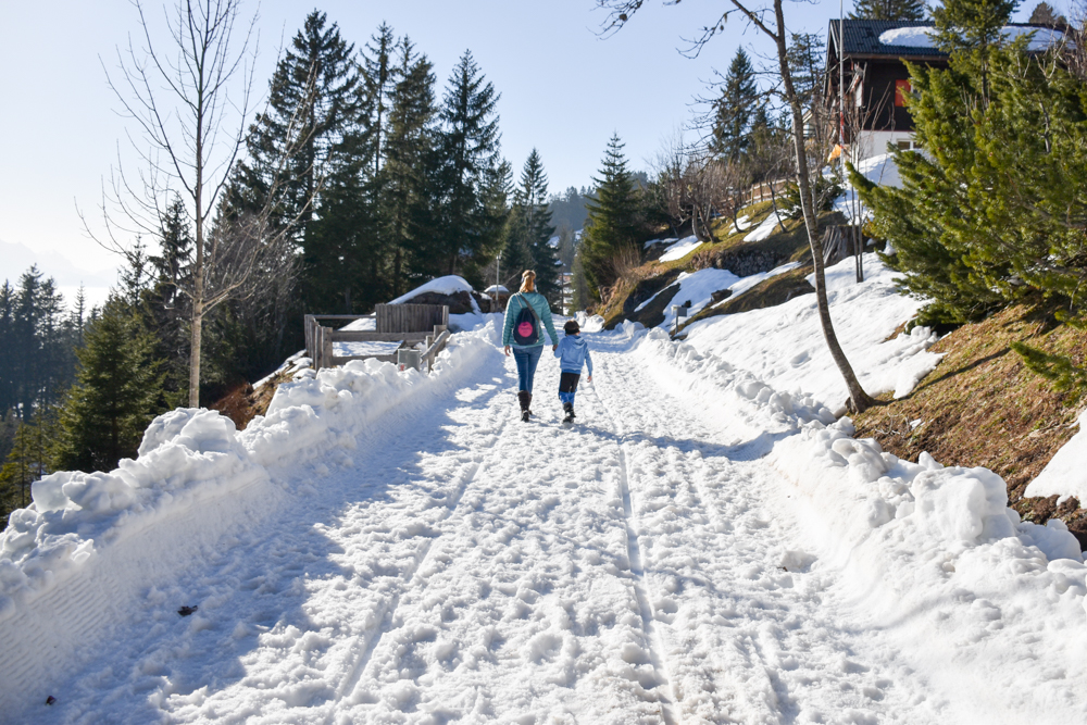 Winterwanderung Rigi Ausflug Familie Zentralschweiz Panoramaweg Rigi First nach Rigi Kaltbad