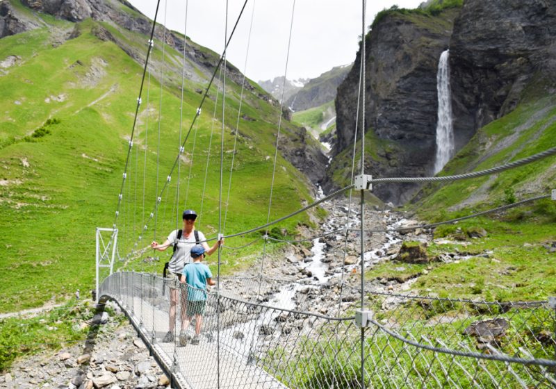 Ausflugstipp Wanderung Wasserfallarena Batöni Heidiland Schweiz
