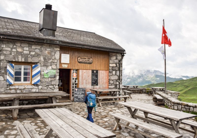 Carschinahütte SAC mit Kindern Prättigau Graubünden Schweiz