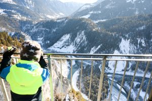 Kulinarik Trail Winter Flims Graubünden Schweiz Aussicht Il Spir