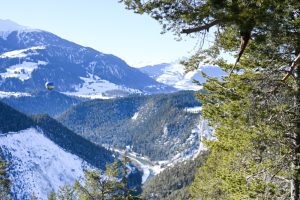 Kulinarik Trail Winter Flims Graubünden Schweiz Rheinschlucht