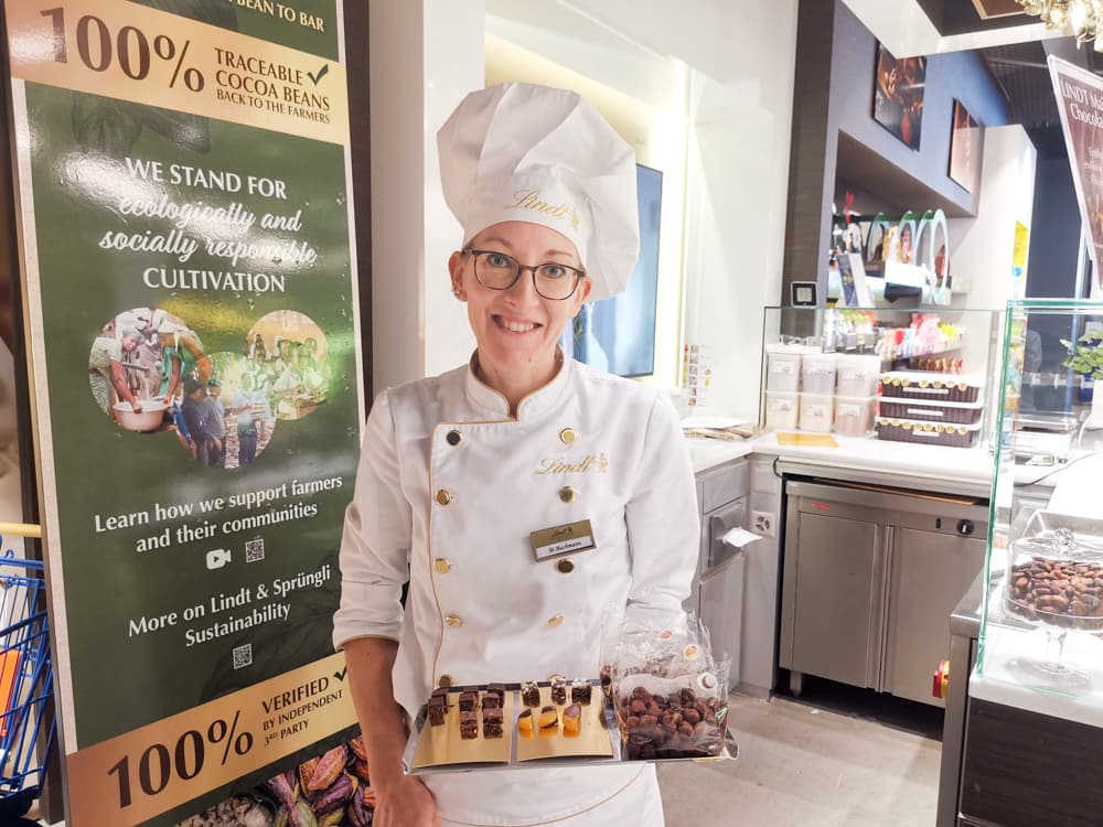 Die Lindt Degustation im Verkehrshaus Luzern ist Teil der Swiss Chocolate Adventure
