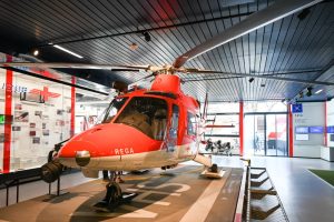 Im Verkehrshaus Luzern gibt es viele spannende Informationen über die Schweizerische Rettungsflugwacht REGA