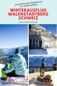Aussichtsreiche Winterwanderung Walenstadtberg Walensee Heidiland Schweiz
