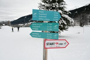 Langlauf Loipen Davos Graubünden Schweiz