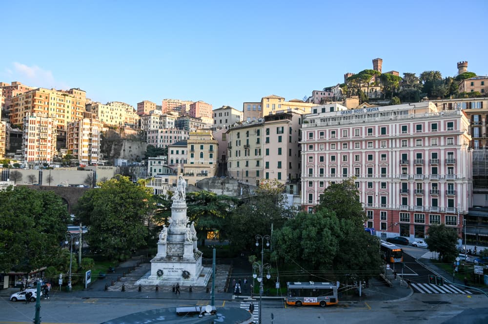 Genua mit Kindern Ausssicht von der familienfreundlichen Unterkunft
