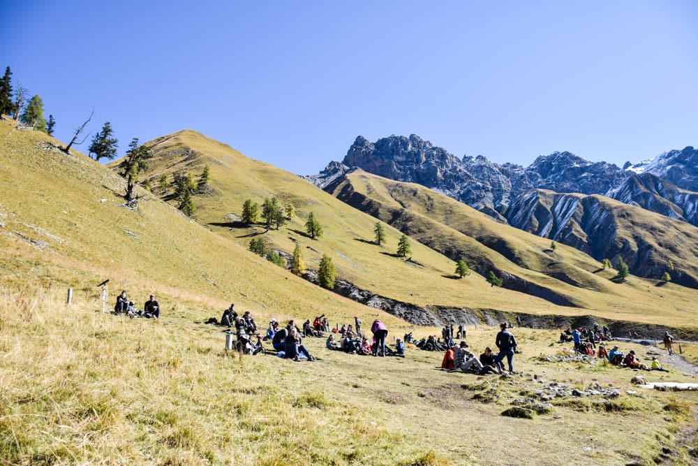 Familienfreundliche Herbstwanderung Val Trupchun Engadin