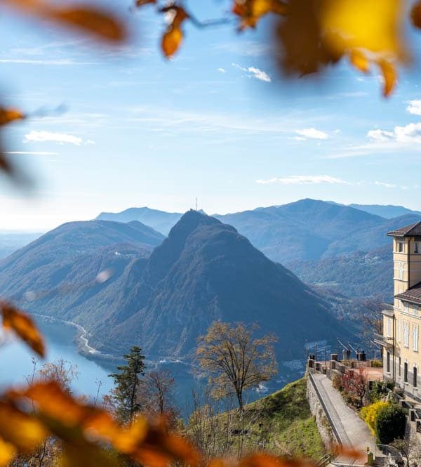 Familienfreundliche Wanderung Monte Bre Lugano Tessin