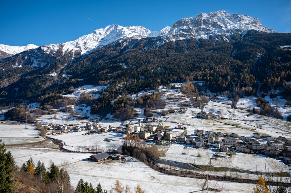 Zugreise Chur Tirano Rhätische Bahn mit Kindern